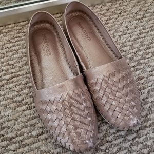 Adam Tucker Rose Gold Loafers